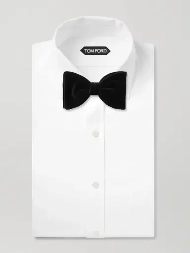 MR P. Pre-Tied Cotton-Velvet Bow Tie - Men | Thumbnail 2