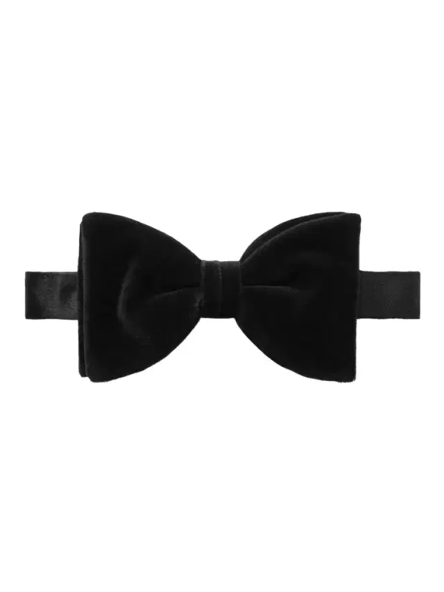 Pre-Tied Cotton-Velvet Bow Tie - Men