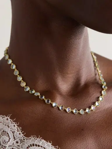 Irene Neuwirth Classic 18-karat Gold, Moonstone And Aquamarine Necklace | Thumbnail 2 Irene Neuwirth Classic 18-karat Gold, Moonstone And Aquamarine Necklace | Thumbnail 2