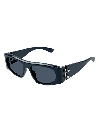 Alexander McQueen Men's Piercing AM0471S 53MM Rectangular Sunglasses | Thumbnail 1 Alexander McQueen Men's Piercing AM0471S 53MM Rectangular Sunglasses | Thumbnail 1
