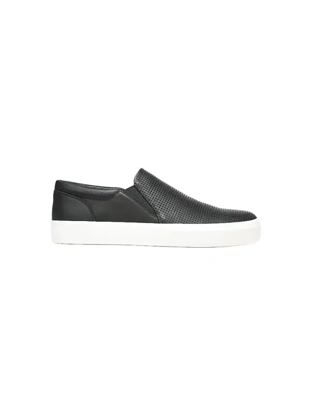 Vince Men's Fletcher Leather Slip-On Sneakers - Black