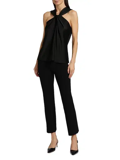 Simkhai Women's Ashlon Stretch High-Waist Pants - Black - Size Small | Thumbnail 2