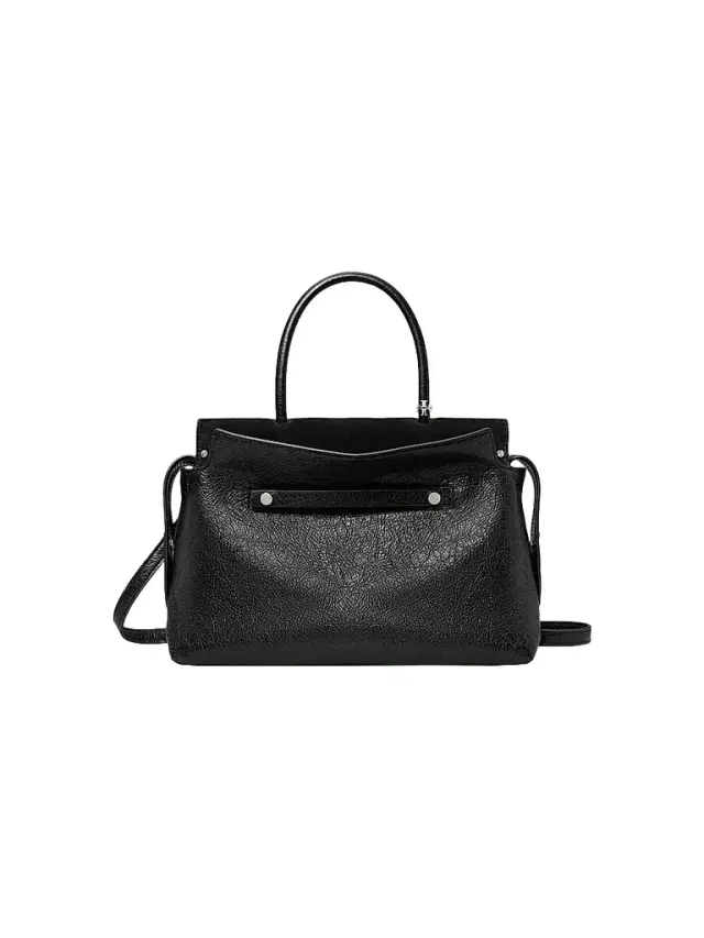 Tory Burch Women's Mercer Distressed Leather Top Handle Satchel - Black