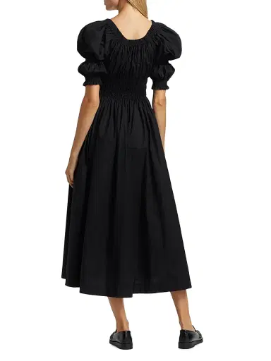 DÔEN Women's Ischia Puff-Sleeve Dress - Black - Size XS | Thumbnail 5 DÔEN Women's Ischia Puff-Sleeve Dress - Black - Size XS | Thumbnail 5