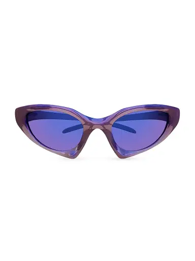 Balenciaga Women's Runner 67MM Geometric Sunglasses - Violet Violet | Thumbnail 2 Balenciaga Women's Runner 67MM Geometric Sunglasses - Violet Violet | Thumbnail 2