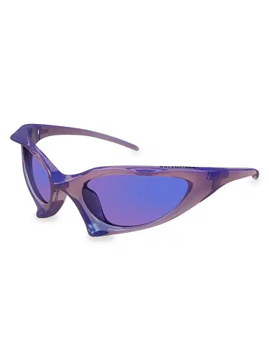 Balenciaga Women's Runner 67MM Geometric Sunglasses - Violet Violet | Thumbnail 1 Balenciaga Women's Runner 67MM Geometric Sunglasses - Violet Violet | Thumbnail 1