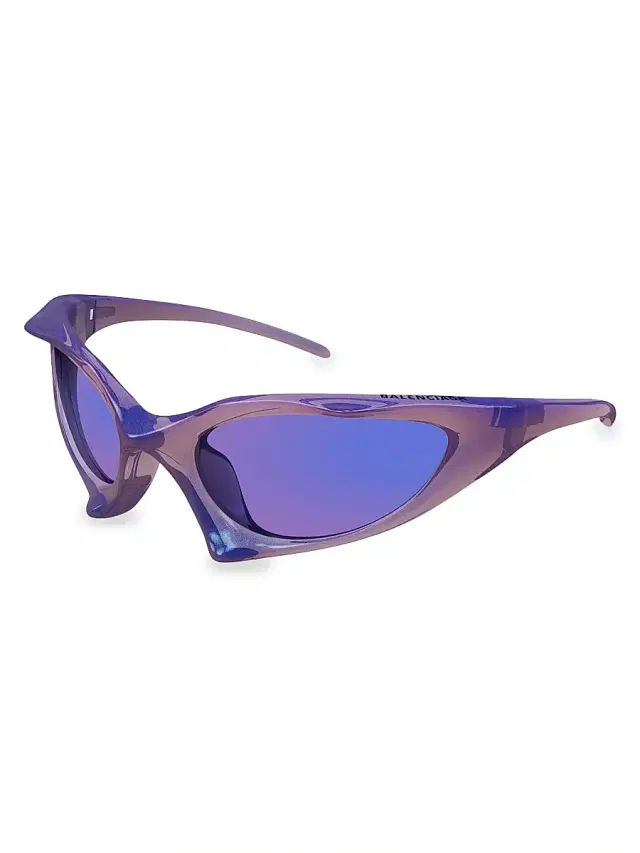 Balenciaga Women's Runner 67MM Geometric Sunglasses - Violet Violet