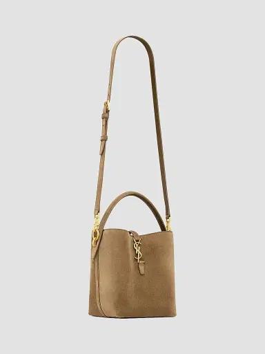 Saint Laurent Women's Le 37 Small Bucket Bag in Suede | Thumbnail 4 Saint Laurent Women's Le 37 Small Bucket Bag in Suede | Thumbnail 4