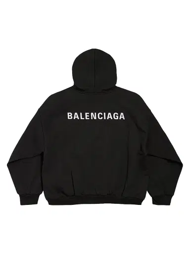 Balenciaga Men's Back Medium Fit Hoodie - Black - Size Large | Thumbnail 2 Balenciaga Men's Back Medium Fit Hoodie - Black - Size Large | Thumbnail 2