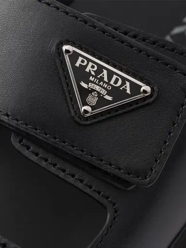 Prada Men's Leather Strap Sandals | Thumbnail 4
