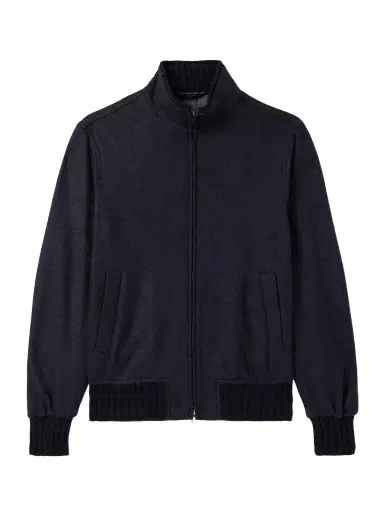 Thom Sweeney Cashmere-Blend Felt Bomber Jacket - Men | Thumbnail 1 Thom Sweeney Cashmere-Blend Felt Bomber Jacket - Men | Thumbnail 1