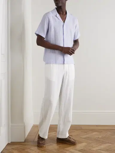 Orlebar Brown Maitan II Camp-Collar Linen Shirt - Men | Thumbnail 2