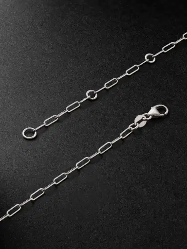 Foundrae Heart Beat Karma 18-Karat White Gold and Ceramic Necklace - Men | Thumbnail 3