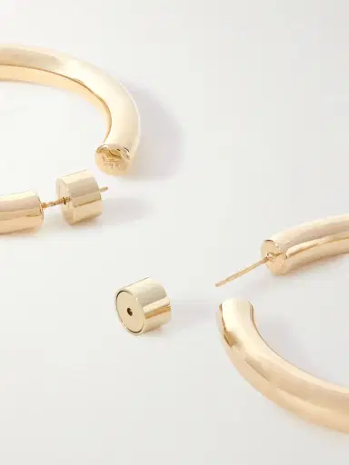 Jennifer Fisher Baby Natasha Gold-tone Hoop Earrings | Thumbnail 3 Jennifer Fisher Baby Natasha Gold-tone Hoop Earrings | Thumbnail 3