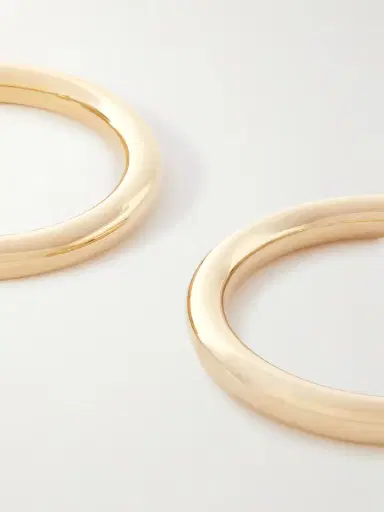 Jennifer Fisher Baby Natasha Gold-tone Hoop Earrings | Thumbnail 4 Jennifer Fisher Baby Natasha Gold-tone Hoop Earrings | Thumbnail 4