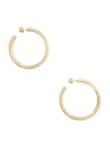 Jennifer Fisher Baby Natasha Gold-tone Hoop Earrings | Thumbnail 1 Jennifer Fisher Baby Natasha Gold-tone Hoop Earrings | Thumbnail 1