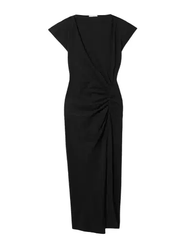Isabel Marant Nadela Gathered Cotton-jersey Midi Dress | Thumbnail 1