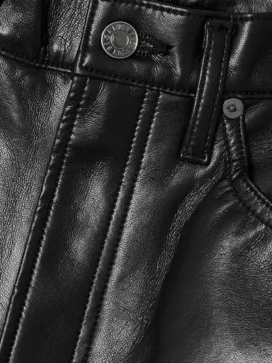 AGOLDE 90s Pinch Waist Long Recycled Leather-blend Straight-leg Pants - 32" | Thumbnail 5