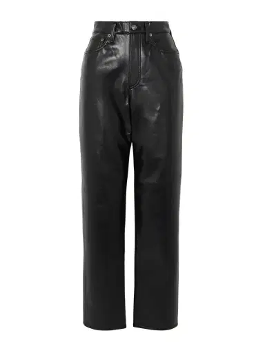 AGOLDE 90s Pinch Waist Long Recycled Leather-blend Straight-leg Pants - 32" | Thumbnail 1