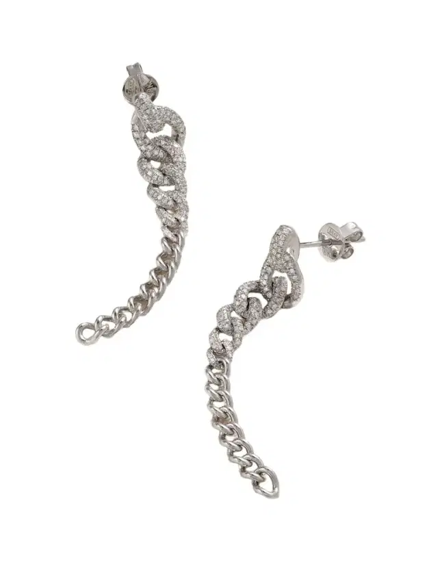 18-karat White Gold Diamond Earrings