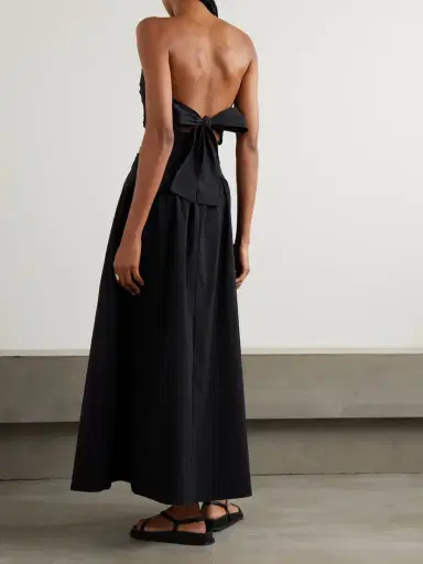 St. Agni Strapless Tie-back Crinkled Cotton-blend Maxi Dress | Thumbnail 3 St. Agni Strapless Tie-back Crinkled Cotton-blend Maxi Dress | Thumbnail 3
