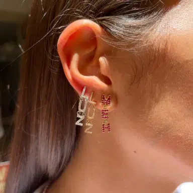 Wish Fine Jewelry 0.14ct Diamond 18K White Gold Luz Single Dangle Drop Earrings | Thumbnail 3 Wish Fine Jewelry 0.14ct Diamond 18K White Gold Luz Single Dangle Drop Earrings | Thumbnail 3