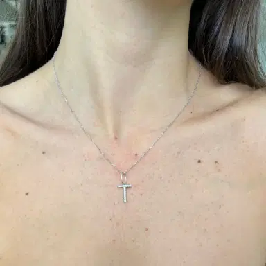 Wish Fine Jewelry 0.15ct Diamond 18K Gold Letter T Pendant | Thumbnail 2 Wish Fine Jewelry 0.15ct Diamond 18K Gold Letter T Pendant | Thumbnail 2