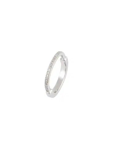 Wish Fine Jewelry 0.20ct Diamond 18K Gold Pave Alliance Ring | Thumbnail 1