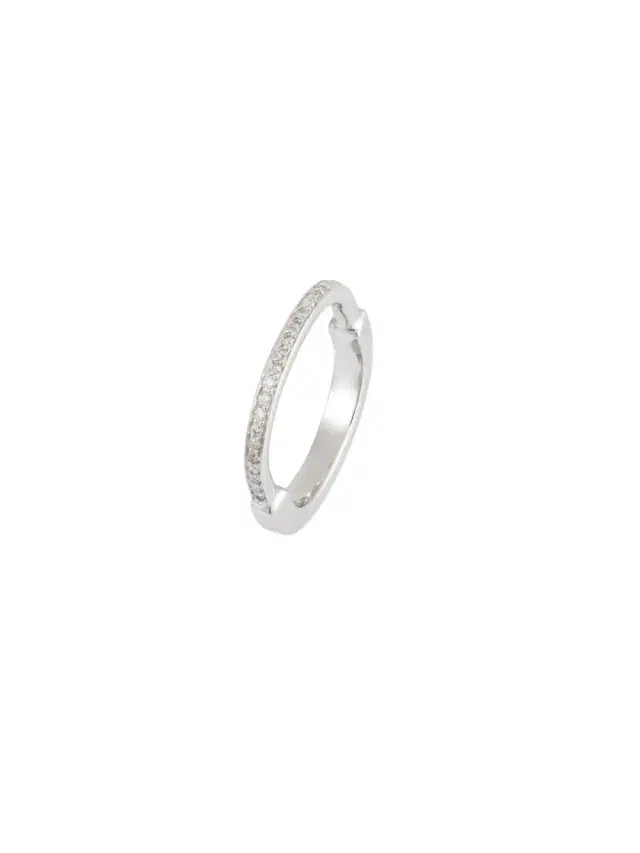 0.20ct Diamond 18K Gold Pave Alliance Ring