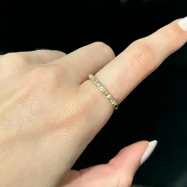 Wish Fine Jewelry 0.25cts Diamond Baguette Ring | Thumbnail 3