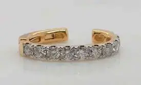 Wish Fine Jewelry 0.27ct Diamond 18K Ear Cuff | Thumbnail 2