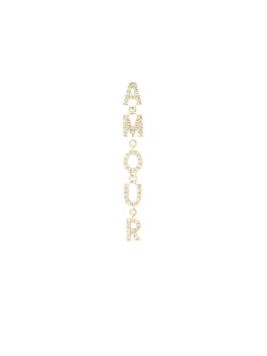 Wish Fine Jewelry 0.28ct Diamond 18K Gold Amour Single Dangle Drop Earrings | Thumbnail 2 Wish Fine Jewelry 0.28ct Diamond 18K Gold Amour Single Dangle Drop Earrings | Thumbnail 2
