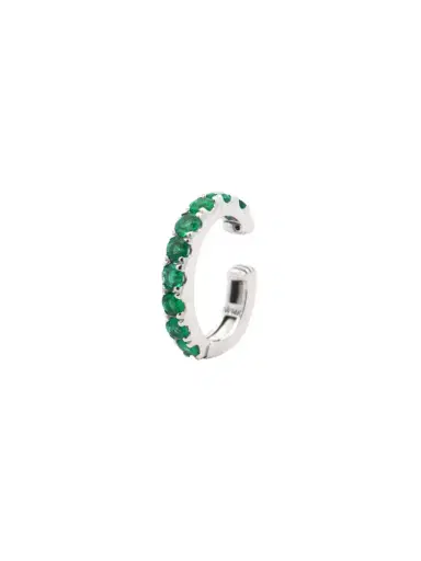 Wish Fine Jewelry 0.28ct Emerald 18K Gold Ear Cuff | Thumbnail 1