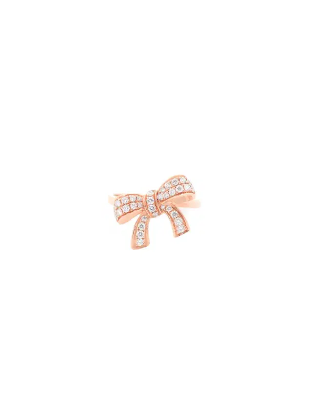 Wish Fine Jewelry 0.35ct Diamond 18K Gold Bow Ring
