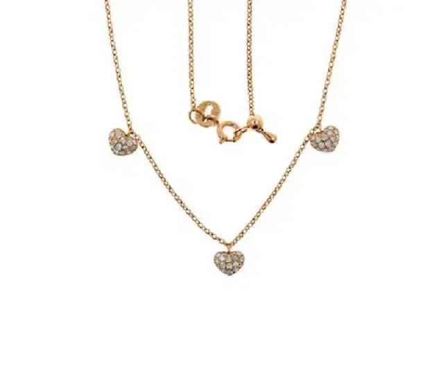 Wish Fine Jewelry 0.35ct Diamond Heart Shape Pendant 18K Gold Necklace