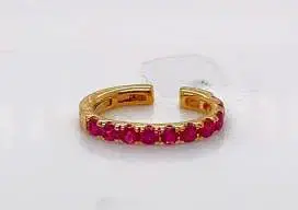Wish Fine Jewelry 0.39ct Pink Sapphire 18K Ear Cuff | Thumbnail 1 Wish Fine Jewelry 0.39ct Pink Sapphire 18K Ear Cuff | Thumbnail 1