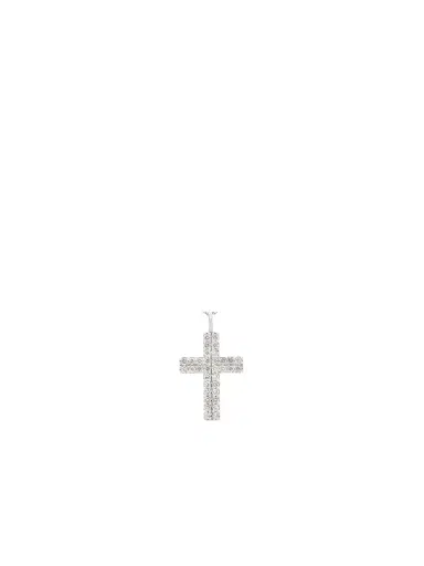 Wish Fine Jewelry 0.43ct Diamond 18K Gold Pave Cross Pendant | Thumbnail 1