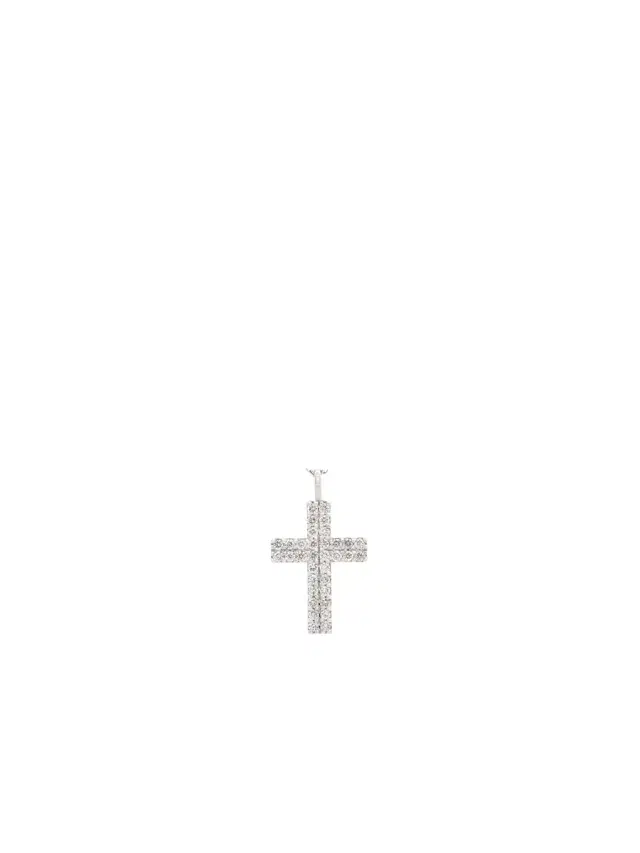 Wish Fine Jewelry 0.43ct Diamond 18K Gold Pave Cross Pendant