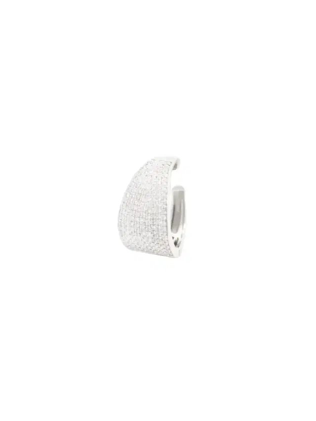 Wish Fine Jewelry 0.44ct Diamond 18K Gold Pave Dome Ear Cuff