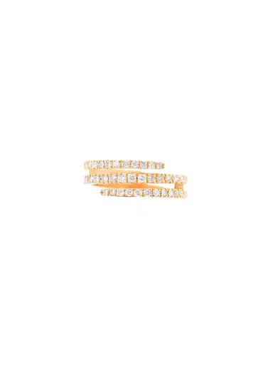Wish Fine Jewelry 0.44ct Diamond 18K Gold Spiral Ring | Thumbnail 2 Wish Fine Jewelry 0.44ct Diamond 18K Gold Spiral Ring | Thumbnail 2