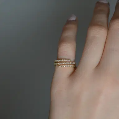 Wish Fine Jewelry 0.44ct Diamond 18K Gold Spiral Ring | Thumbnail 4 Wish Fine Jewelry 0.44ct Diamond 18K Gold Spiral Ring | Thumbnail 4