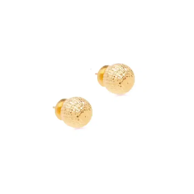 Wish Fine Jewelry 0.44g Faceted Ball Stud Earrings