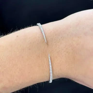 Wish Fine Jewelry 0.47ct Diamond 14K Gold Open Cuff Bracelet | Thumbnail 2 Wish Fine Jewelry 0.47ct Diamond 14K Gold Open Cuff Bracelet | Thumbnail 2