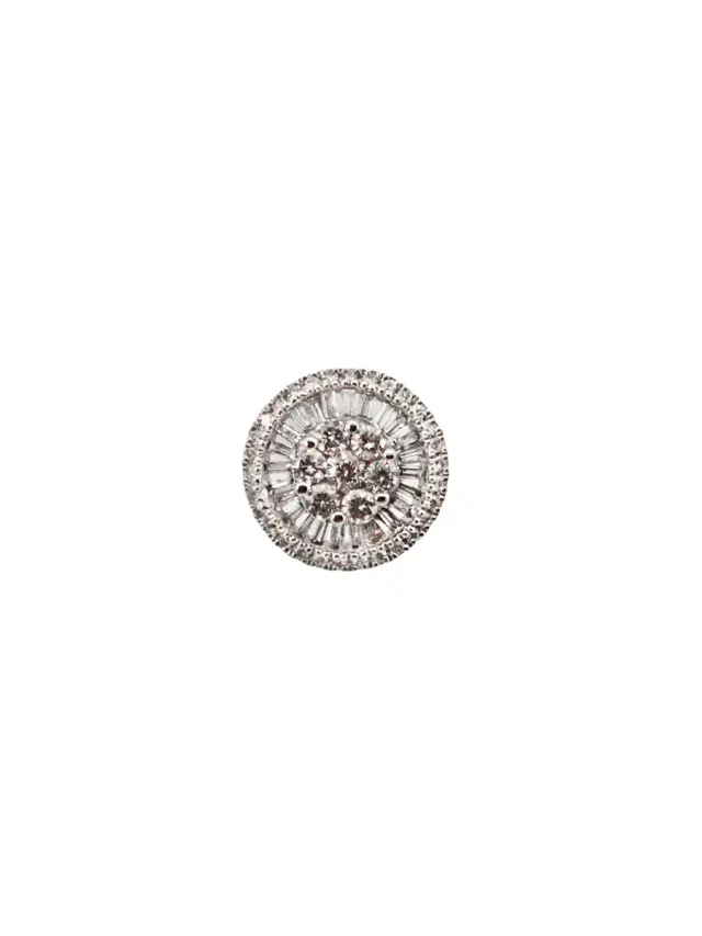 Wish Fine Jewelry 0.4cts Diamond 18K Gold Illusion Set Stud Earrings