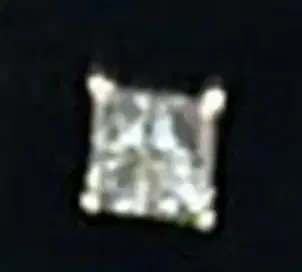 Wish Fine Jewelry 0.4ctw Diamond Princess Studs 14K Gold 01 Side Earring | Thumbnail 2 Wish Fine Jewelry 0.4ctw Diamond Princess Studs 14K Gold 01 Side Earring | Thumbnail 2