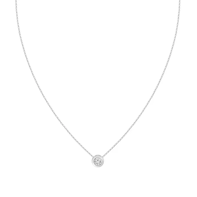 0.52ct Bezzel Diamond 18K Gold Necklace