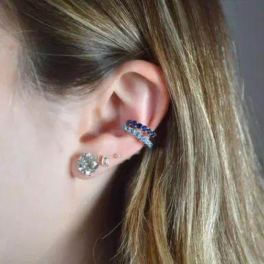 Wish Fine Jewelry 0.54ct Amethyst 14K Gold Ear Cuff | Thumbnail 2