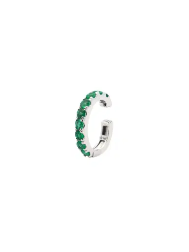 Wish Fine Jewelry 0.54ct Emerald 18K Gold Ear Cuff | Thumbnail 2