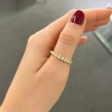Wish Fine Jewelry 0.56ct Diamond 18K Gold Graduated Ring | Thumbnail 2