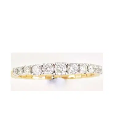 Wish Fine Jewelry 0.56ct Diamond 18K Gold Graduated Ring | Thumbnail 1